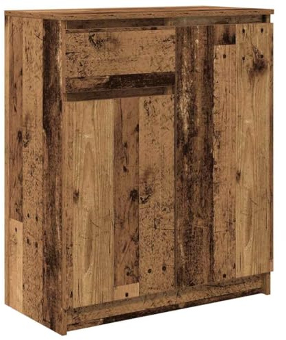 vidaXL Sideboard mit Schublade Altholz-Optik 71x35x84 cm Holzwerkstoff