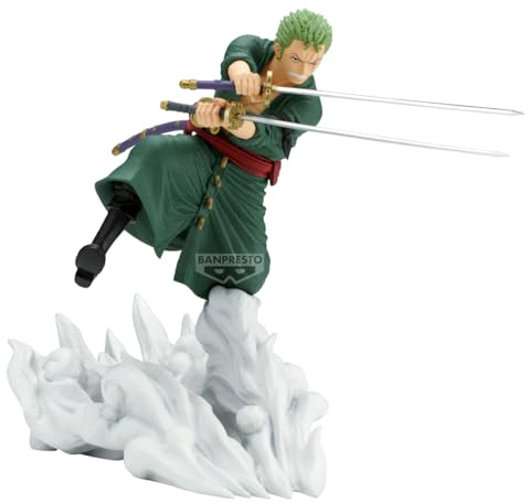 BANPRESTO Roronoa Zoro One Piece Action Figure - Senkozekkei - (Egghead Ver) 15 cm - Multicolor BP29205P - Collectible Figure - Optimal for Anime Fans