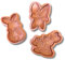 Easter Bunny Cookie Cutters & Icing Embossers 3 Piece Set – 8.5cm | Cute Bunny & Bows Themed Fondant Stamps for Baking, Cupcake Toppers, Easter Cake Decorations
