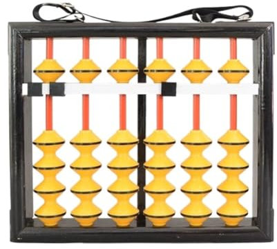 Boulier Abacus Boulier Chinois Vintage À 6 Chiffres, Outil De Calcul Mathématique Suspendu For L'enseignement Des Mathématiques Boulier Pour Maison