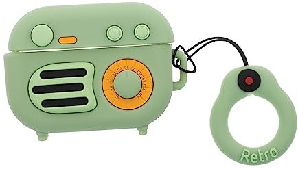 DIYEAH Estuche para Auriculares Inalámbricos Forma De Radio Vintage Compatible Organizador para Auriculares Funda Protectora Color Verde para Escenario De Uso Diario