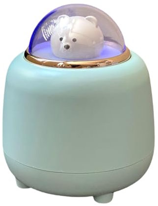 Juqoyue Enceinte Bluetooth avec Lumières, Enceinte sans Fil Ours avec Veilleuse Réglable pour Décoration de Chambre Kawaii, Cadeaux d'anniversaire