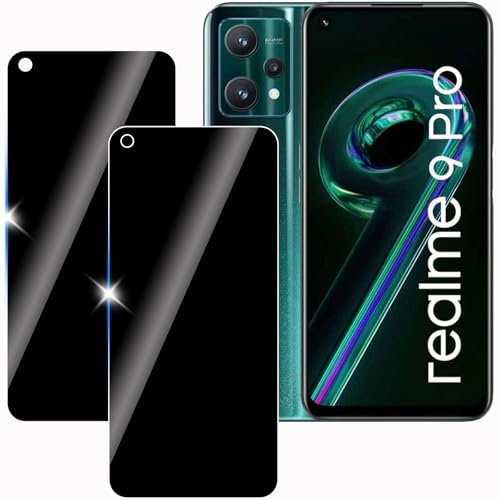 KULAIKE【2 Piezas Protector Pantalla Privacidad para realme 9 Pro 5G,Cristal Templado Anti Espía,Sin Burbujas,Anti-Espía Vidrio Película,Privacy Screen Protector,9H Dureza,Anti-Arañazo