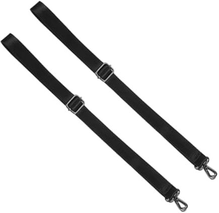 HAPINARY Horse Blanket Leg Straps 2pcs Black Elastic Adjustable Leg Belts for Warm Riding