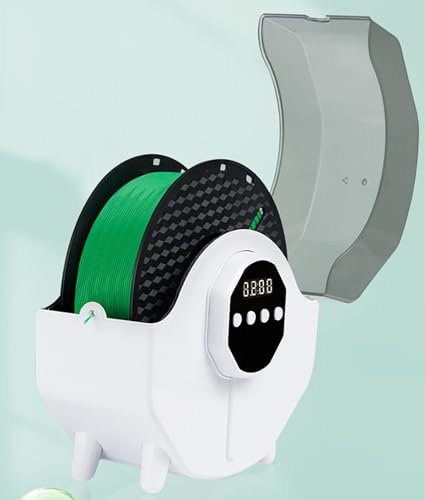 Essiccatore a filamento per stampante 3D con controllo della temperatura, umidità e antipolvere, riscaldamento rapido per filamenti PLA, ABS, PETG, PVA