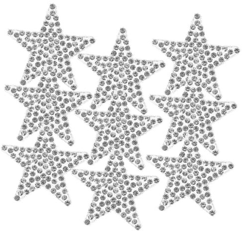 DINHEAROM 10stücke Bling Auto Aufkleber Dekorative Stern Fahrzeug Sticker Aus Kristall-rhinestone Einfach Anzubringen Langlebig Und Stilvoll Für Autos Und Fahrzeuge