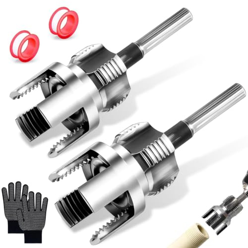 GZLFH 5 piezas de cortador de roscas de tubo, herramienta integrada para cortar roscas interiores y exteriores de tubos, Adecuado para tubos de PVC/PPR de 3/4 de pulgada así como tubos de plástico