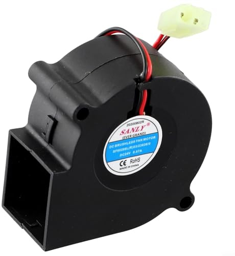 Gdfnmogo Electric Fire Fan Motor DC 24V Compatible with for DIMPLEX for OPTIMYST Models DNV20AB DNV20BL DNV20BR DNV20CH BBK20 RDY20 CAS600 CAS400 Replacement Part Unit