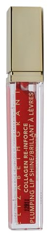 ELIZABETH GRANT Collagen Re-Inforce Plumping Lip Shine Lipgloss RED 7,5ml I mit Kollagen & Hyaluronsäure für gepflegte, glänzende Lippen
