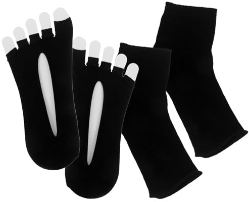 Uonlytech UV Nagelschutz Fußüberzüge, 2 Stück aus Stoff mit UV Schutz, gegen Bräunung, geeignet für Pediküre zu Hause und Nagelkünstler