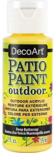 DecoArt Outdoor Acylic Paint, Acrylic, Deep Buttercup, 59ML