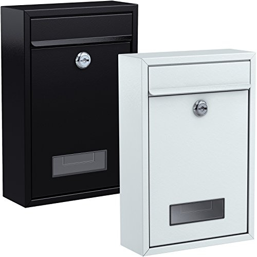 Briefkasten, schwarz - 320 x 215 x 88 mm