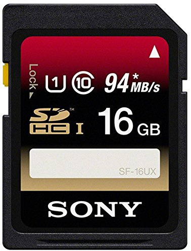 Sony 16GB Class 10 UHS-1 Secure Digital SDHC Memory Card SF16UX