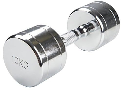 Trendy Sport Chrom Kurzhantel - 1 Stück - 10,0 KG