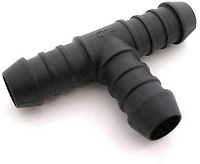 2x 14mm T-Piece Splitter/Connector for Washer/Heater Hose, Tube or Pipe - FREE FIRST CLASS UK POSTAGE!