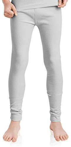MT Kinder Ski- & Thermohose - Winter Unterwäsche lang für Jungen und Mädchen - Sports Grey 134-140