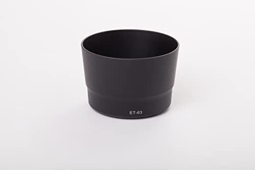 vhbw Paraluce compatibile con Canon EF-S 55-250/4-5.6 IS STM 58 mm obiettivo nero, plastica, rotondo - Sostituisce 8582B001, ET-63