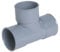 NICOLL COV50152, Té Pied de biche Simple, 40 mm, Femelle à 87DEG30, à Coller, Gris, en PVC Lisse Non microporeux, résistant aux Chocs, pour l'évacuation usées et des eaux vannes, marquage NF, Small