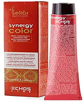 Echosline Seliàr Synergy Color-Coloración en Crema sin amoníaco Rubio Claro Beige (9.32), Platino, 100mL