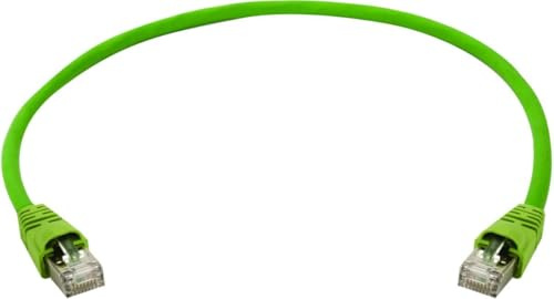 Telegärtner L00001A0139 RJ45 Network Cable Patch Cable CAT 6a S/FTP 2.00 m Green Flame Retardant with Ra
