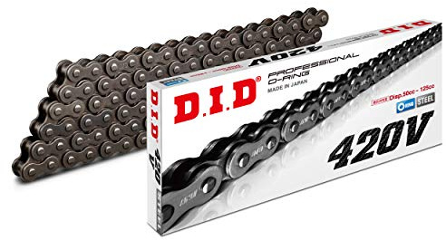 D.I.D 420V Kette (Black & Black) - Länge: 106 Glieder mit Clipgelenk (Fj)