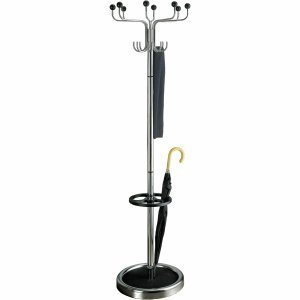 kerkmann 6082 Garderobenst„nder Rondo, 8 Haken, alusilber/schwarz