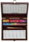 Sennelier L'Aquarelle Wood Watercolor Half Pan Set, 24 Half Pans, Porcelain Palette, Brushes Size 2 and 3 (10-131614-00)