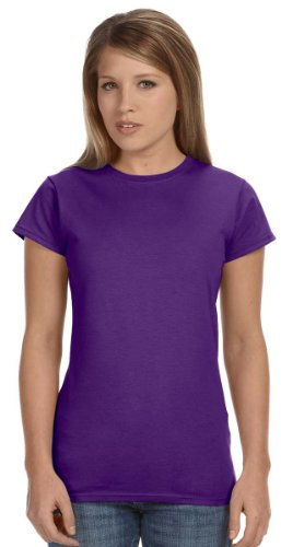 Gildan Ladies Soft Style Short Sleeve T-Shirt (XL) (Purple)