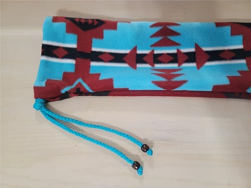 Native American Flute Bag - Aztec Heavy Fleece - handmade