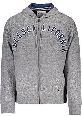 Guess Herren Zip Cape, Mehrfarbig (Gris Pale Chine Mult), Medium
