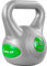 MOVIT Kettlebell STYLISH Grey, Kugelhantel mit Bodenschonender Kunststoffhülle, 2 bis 20 kg, Schadstoffgeprüft, 16 kg Grün