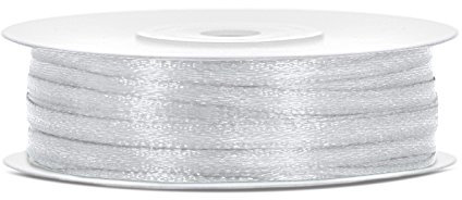 Satinband Breite: 3 mm Länge: 50 m (silber)