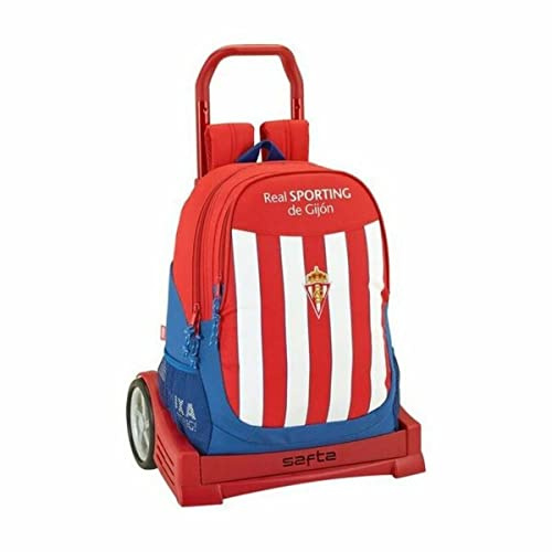 Ergonomischer Rucksack Real Sporting De Gijon mit Trolley Safta Evolution