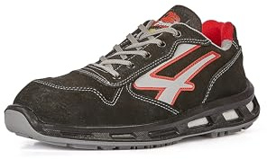 U-Power Red Lion® Dharma, Unisex-Sicherheitsschuhe, leicht, flexibel, durchtrittsicher, rutschfest, mit Infinergy-Einlage, mit Aluminium-Zehenkappen - Black 46