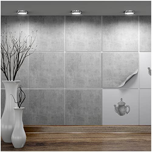 FoLIESEN - Adesivi per piastrelle 20x20 cm | Adesivi murali autoadesivi per bagno e cucina I Resistenti ai graffi e rimovibili | 40 Decalcomania per piastrelle, .: