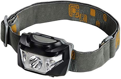 Hama LED-Stirnlampe (5-stufig schaltbar, geeignet für Werkstatt, bei Kfz-Pannen, für Freizeit) grau