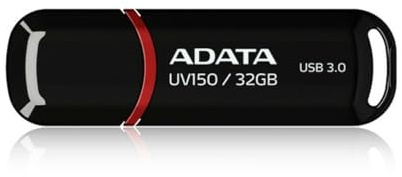 ADATA AUV150-32G-RBK - DashDrive UV150 - USB flash drive - 32 GB - USB 3.0 - black