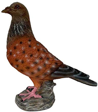 Tubayia Lebensechte Tauben Vogel Skulptur Dekofigur Garten Dekoration Fotorequisiten (B)