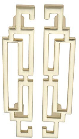 Mgoodoo Griff Möbelgriffe für Schrank,Schubladegriff aus Zinklegierung,Europäischen Stil Küchengriff Golden, Lochabstand-96mm, 2 Stück