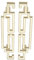 Mgoodoo Griff Möbelgriffe für Schrank,Schubladegriff aus Zinklegierung,Europäischen Stil Küchengriff Golden, Lochabstand-96mm, 2 Stück