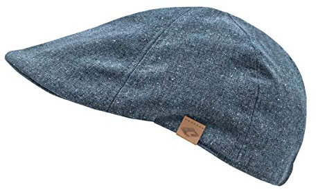 CHILLOUTS Shelton Hat, Schiebermütze aus 100% Baumwolle, Herren Flat Cap, S-M, blau
