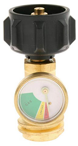 Adaptateur De Bouteille De Propane Avec Manomètre De Pression, Riloer compteur de jauge de gaz propane QCC1 pour votre barbecue réchauds de camping