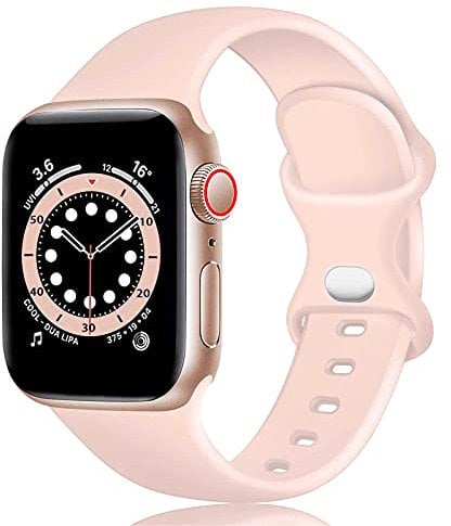 TopPerfekt Silicone Strap Compatible with Apple Watch Strap 38mm 40mm 41mm, Silicone Replacement Watch Band Straps for iWatch Series 8 7 6 5 4 3 2 1 SE Ultra