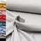 MAGAM-Stoffe Matteo Rippen Jersey Mode Stoff Meterware 50cm (14. Hellgrau)
