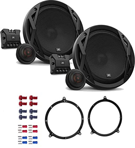 JBL Club 6500C Lautsprecher mit Einbauset kompatibel mit Audi A6 Avant (C5/4B) 1998-2005 Türen vorne/hinten 360 Watt 165mm 2 Wege Kompo Auto KFZ PKW Boxen