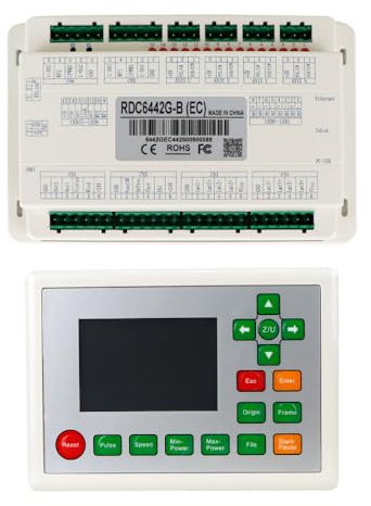 FONLAND Ruida 6442 CO2 Laser Controller 3,5 Zoll Display, 4 Achsen laser gravurwerkzeug RDC6442G 6442S für Lasergravur und schneidemaschinen (RDC6442G)