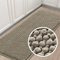 LINGKY Badematte rutschfest 50x150 cm Chenille Badezimmerteppich Saugfähige Badteppich Waschbar Badvorleger Bad Teppich Badezimmer Duschvorleger Badematte Taupe