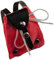 alles-meine.de GmbH Rucksack Tasche rot Miniatur für Puppenstube Puppenhaus - Maßstab 1:12 - Wanderrucksack/Wandern - Wanderurlaub Deko