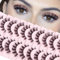 Parriparri KüNstliche Wimpern Russische Fake Lashes Russian Strip Lashes D Curl Falsche Wimpern 10 Paar Curly Cat Eye Lashes Fluffy Volumen Eyelashes
