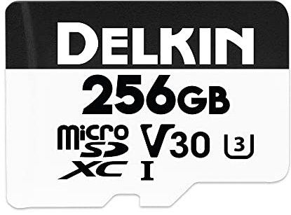 Delkin Dispositifs 256GB HYPERSPEED microSDXC UHS-I (V30) Carte mémoire
